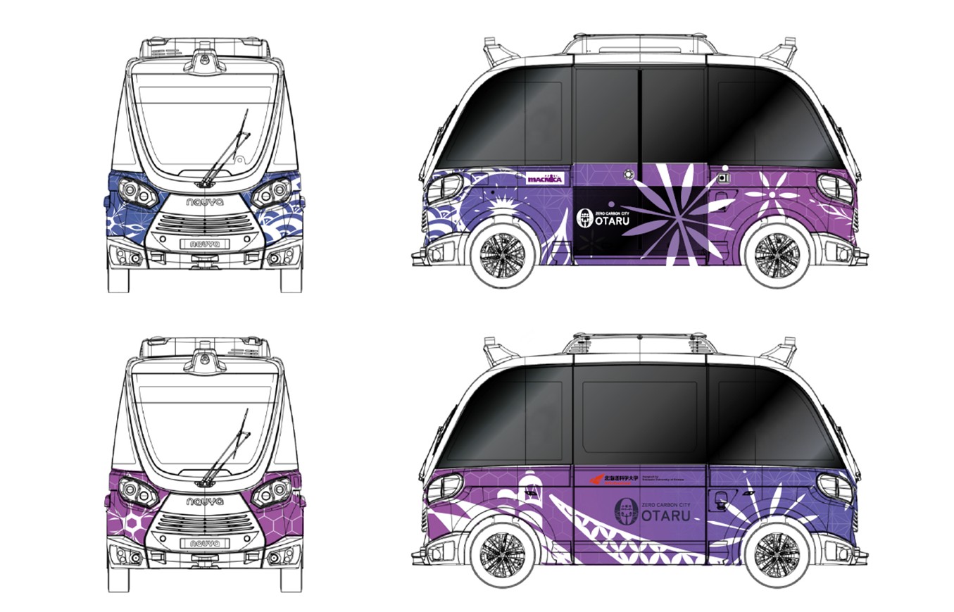 実証で使用する自動運転EVバス「NAVYA EVO」