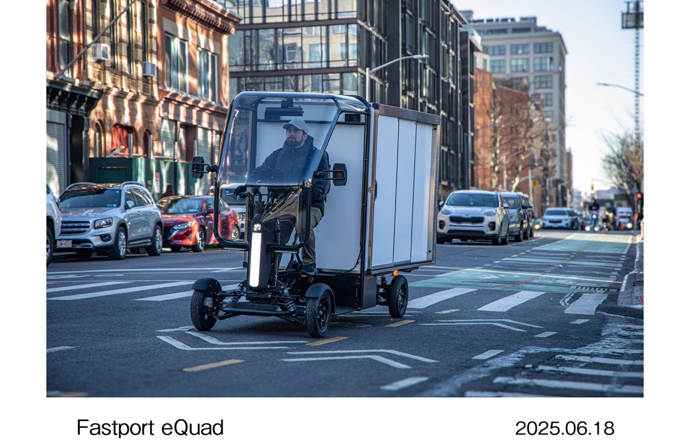 Fastport eQuadを運転している男性