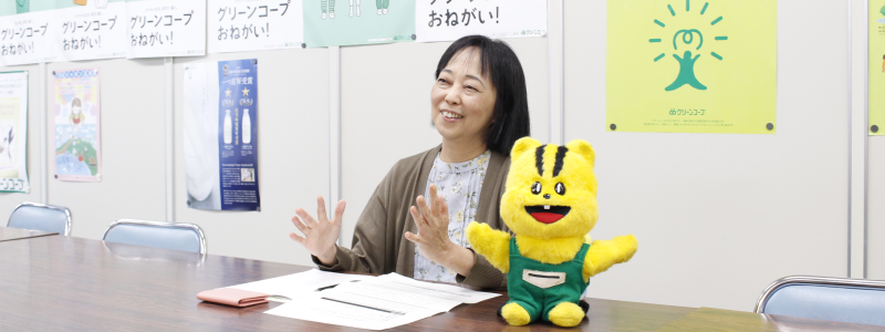 グリーンコープ共同体 代表理事兼グリーンコープ生活協同組合連合会 会長 日高 容子氏の写真