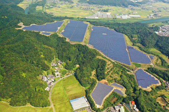 山間部の太陽光発電
