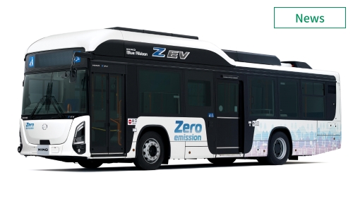 日野、BEVフルフラット路線バス「日野ブルーリボン Z EV」発売開始 　イメージ